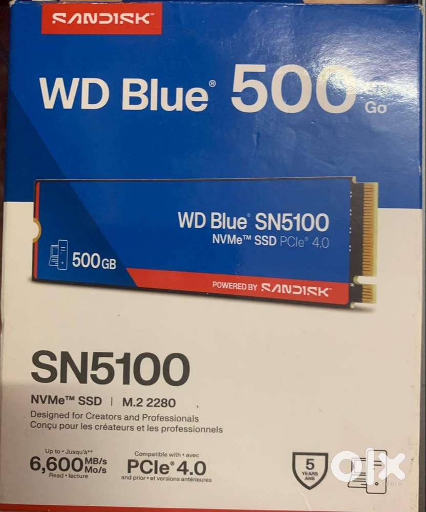 WD Blue SN5100 500GB NVMe SSD (Gen4) - Computer Accessories in