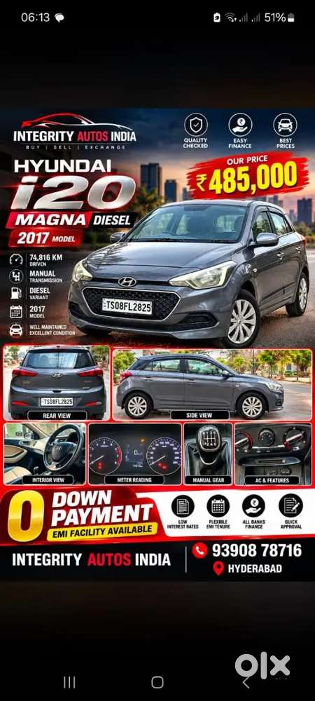I 20 In Lowest Down Payment ( Many More Cars Available)