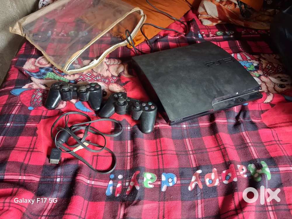 Sony Playstation '3' with controllers