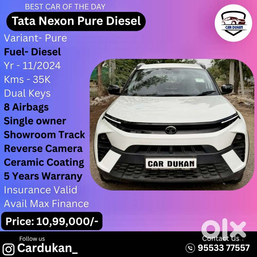 Tata Nexon Pure 1.5 Revotorq Diesel 6mt, 2024, Diesel