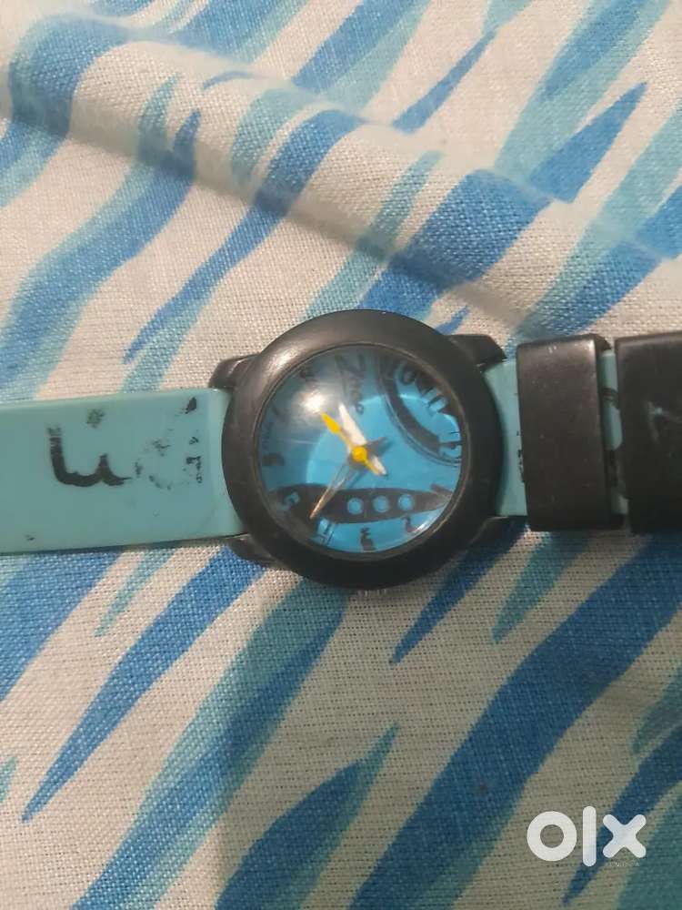 Original zoop titan blue printed watch for kids