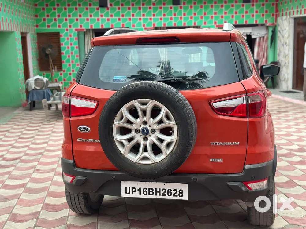Ford Ecosport Orangecolor 1.5 Diesel 2016 Top Model Push Button Start