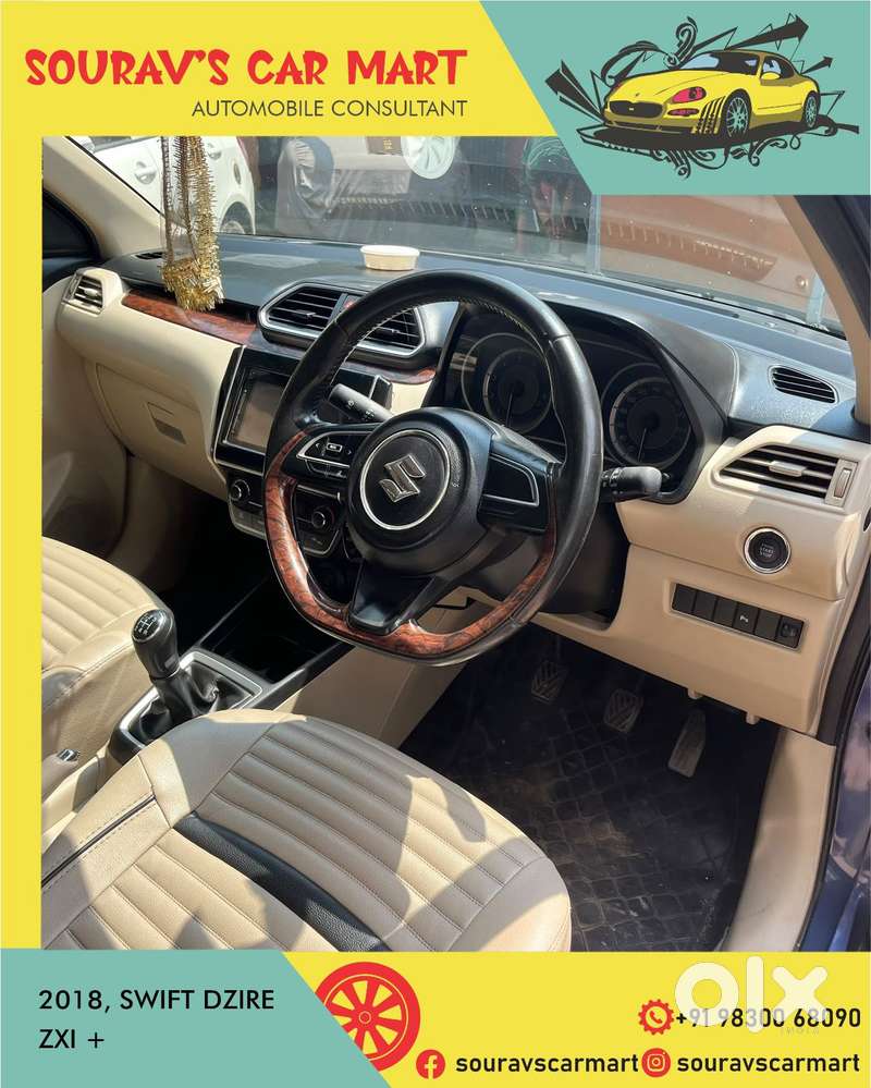 Maruti Suzuki Swift Dzire Zxi + Mt, 2018, Petrol