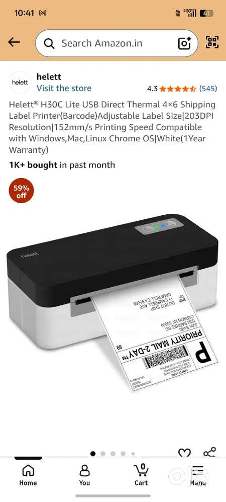 Hellet thermal label printer