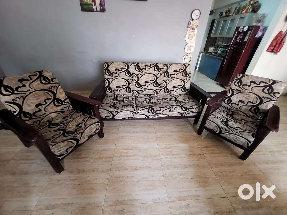 3+1+1 Wood SOFA set