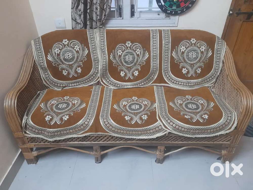 Bamboo cane 3 seat sofa Sofa Dining 1794381930