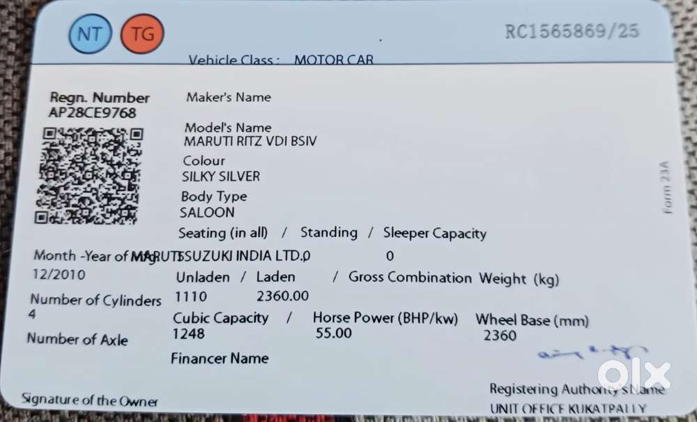 Maruti Suzuki Ritz Vdi, 2010, Diesel