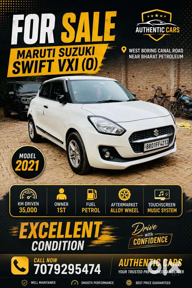 Maruti Suzuki Swift Vxi Optional, 2021, Petrol