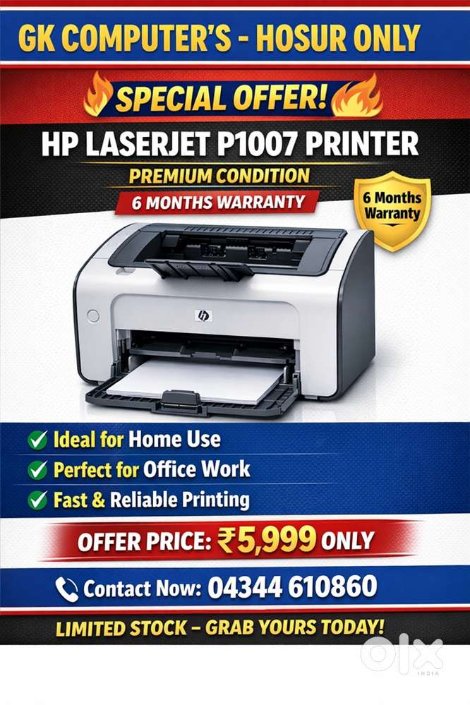HP LASER JET PRINTER P1OOL PREMIUM CONDITION