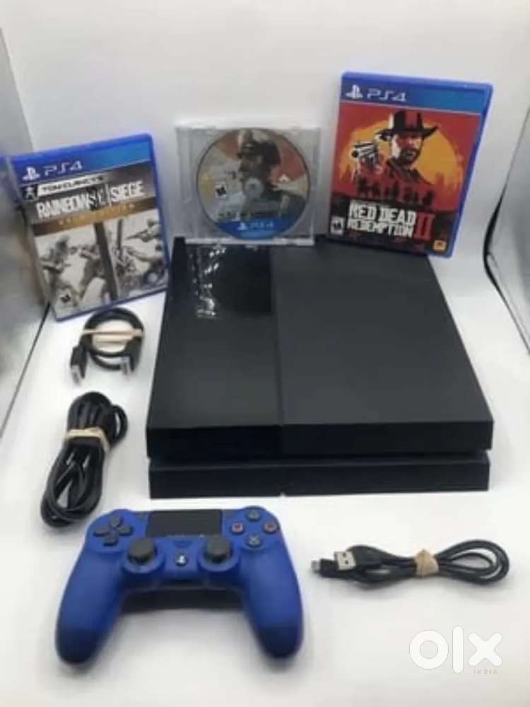 Sony PlayStation 4 500GB Console Black PS4 CUH 1001A w/ Games