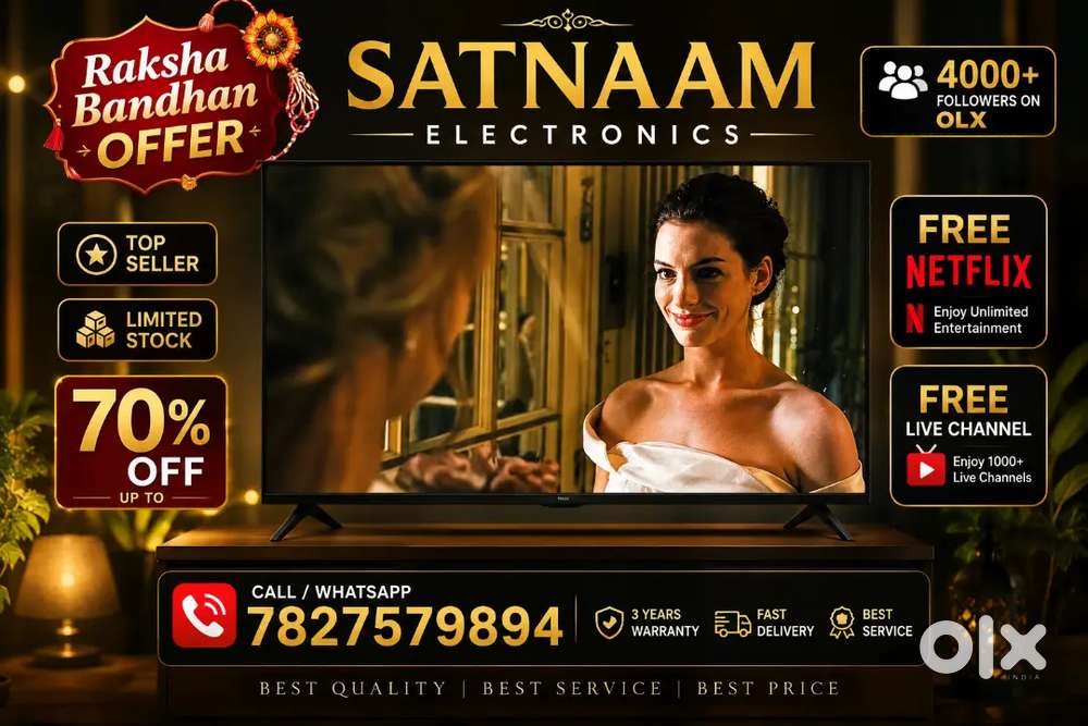 43 Q-LED TV WITH EXCHANGE OFFER 3 YEARS WARRANTY 4K ULTRA SMART