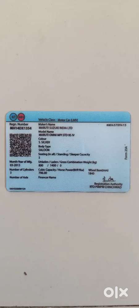 Maruti Suzuki Omni 2013 Cng & Hybrids 120000 Km Driven