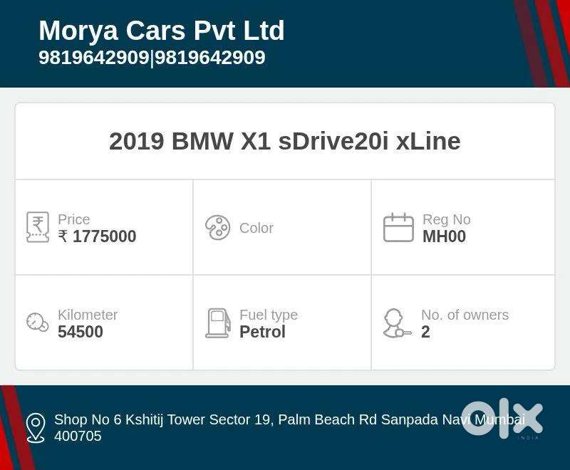 Bmw X1 2.0 Sdrive20i Xline, 2019, Petrol