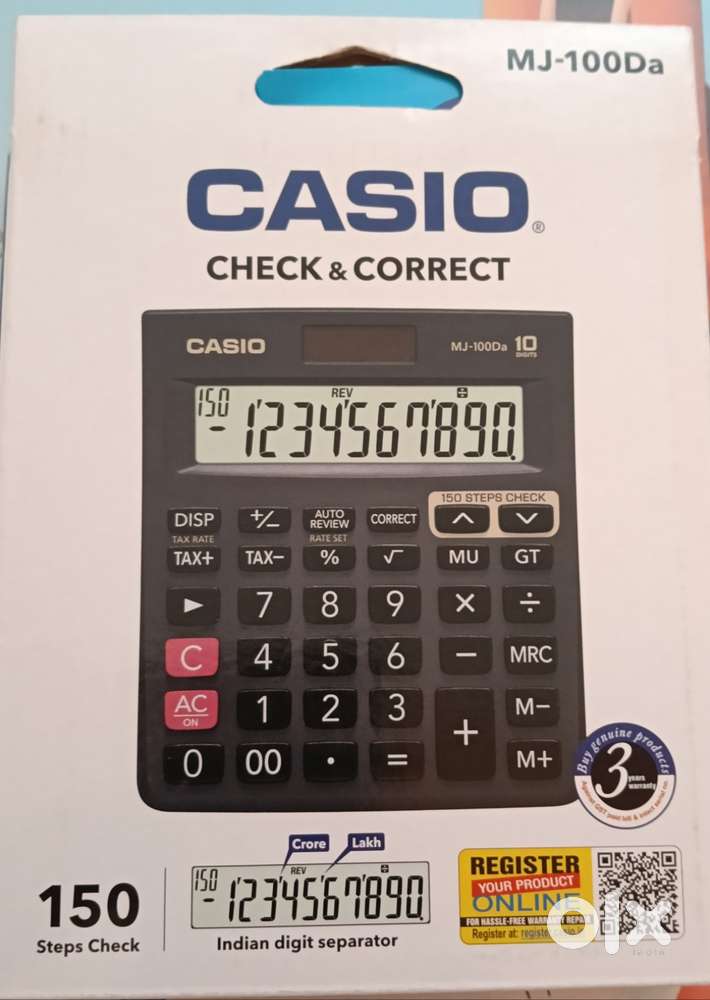 Casio MJ-100Da Calculator- Excellent Condition