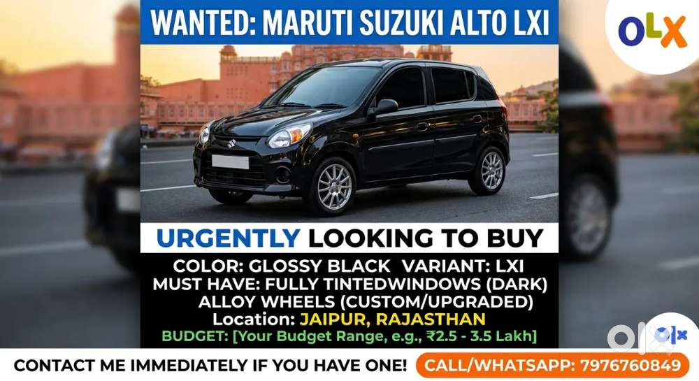 Want This Car Rj 14ch1883