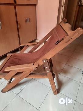 Wooden easy deals chair olx