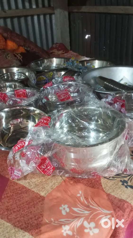 Notun steel er bartan set