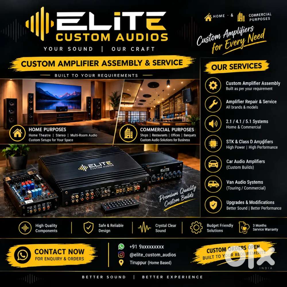 Elite Custom Audios : &ldquo;CUSTOM ORDERS OPEN &mdash; BUILT TO YOUR REQUIREMENTS