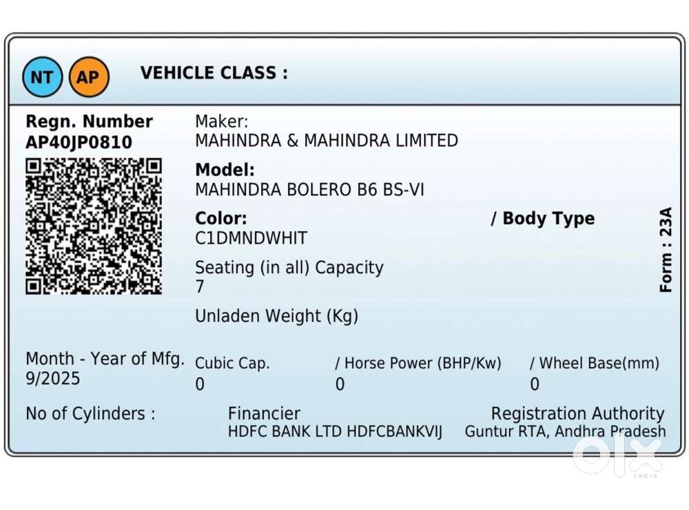 Mahindra Bolero 2025 Diesel 11000 Km Driven