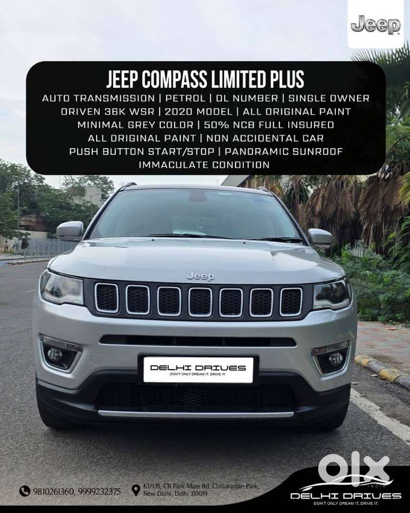 Jeep Compass 2.0 Limited Plus, 2020, Petrol