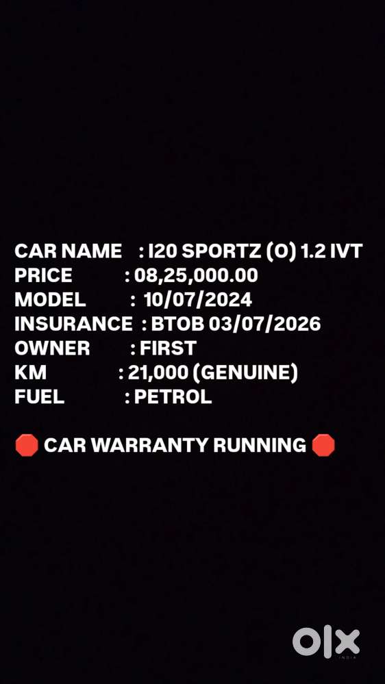 Hyundai I20 1.2 Sportz (o), 2024, Petrol