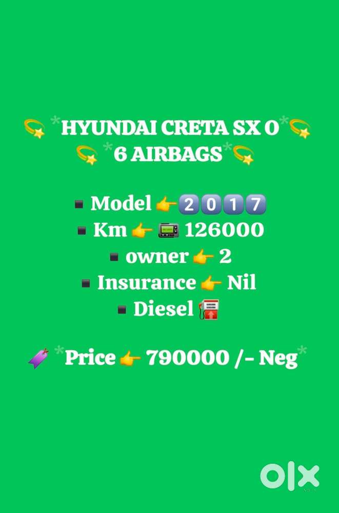 Hyundai Creta 1.6 Sx (o), 2017, Diesel
