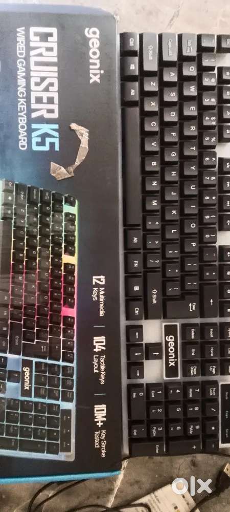 Geonix Cruiser K5, Wired Gaming Keyboard, 104 Keys, 1.5m Cable, 12 Mul