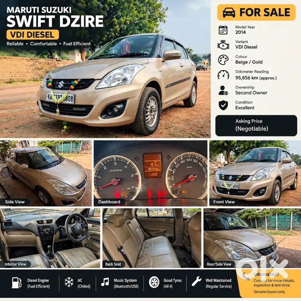 Maruti Suzuki Dzire Manual 2014 Diesel