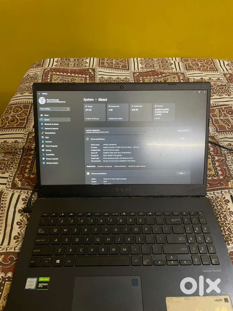 Asus vivobook gaming laptop i5 8gb ram 512ssd 4gb graphics