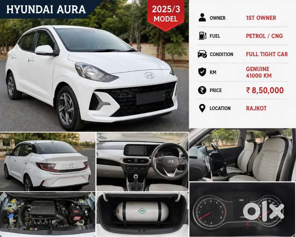 Hyundai Aura 1.2 Sx Cng 2025