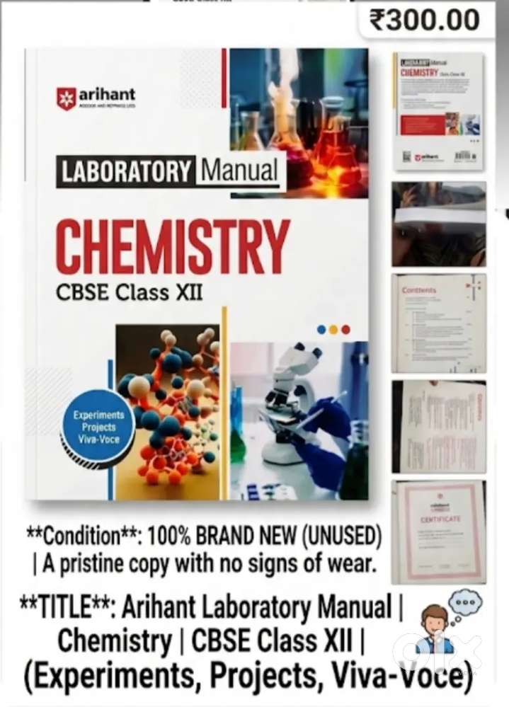 Class 12th chemistry lab manual latest edition 20-2026