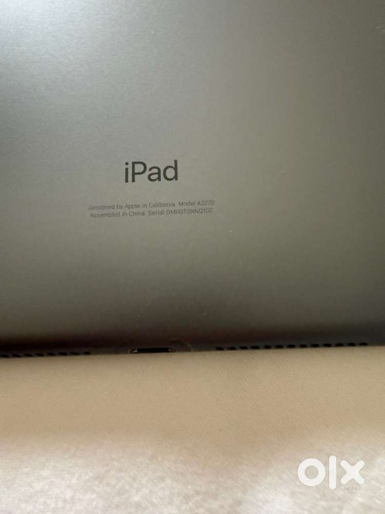 Ipad model no. MYL9VC/A
