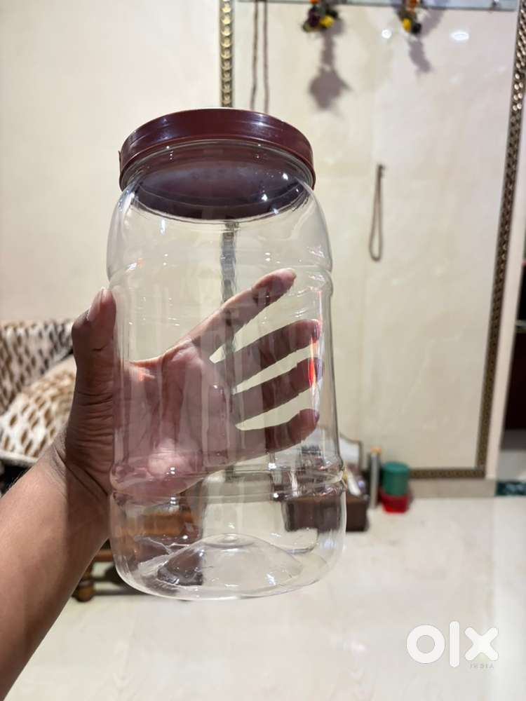 Bulk 1000 Pcs Clear PET Jars with Caps