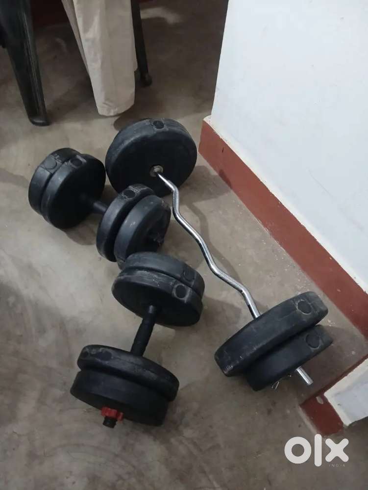 29.5kg dumbbell with curlroll