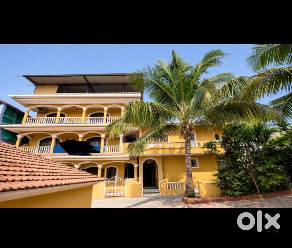 Baga titos beach zon 18room g house 5lakh/m rent prime busines area