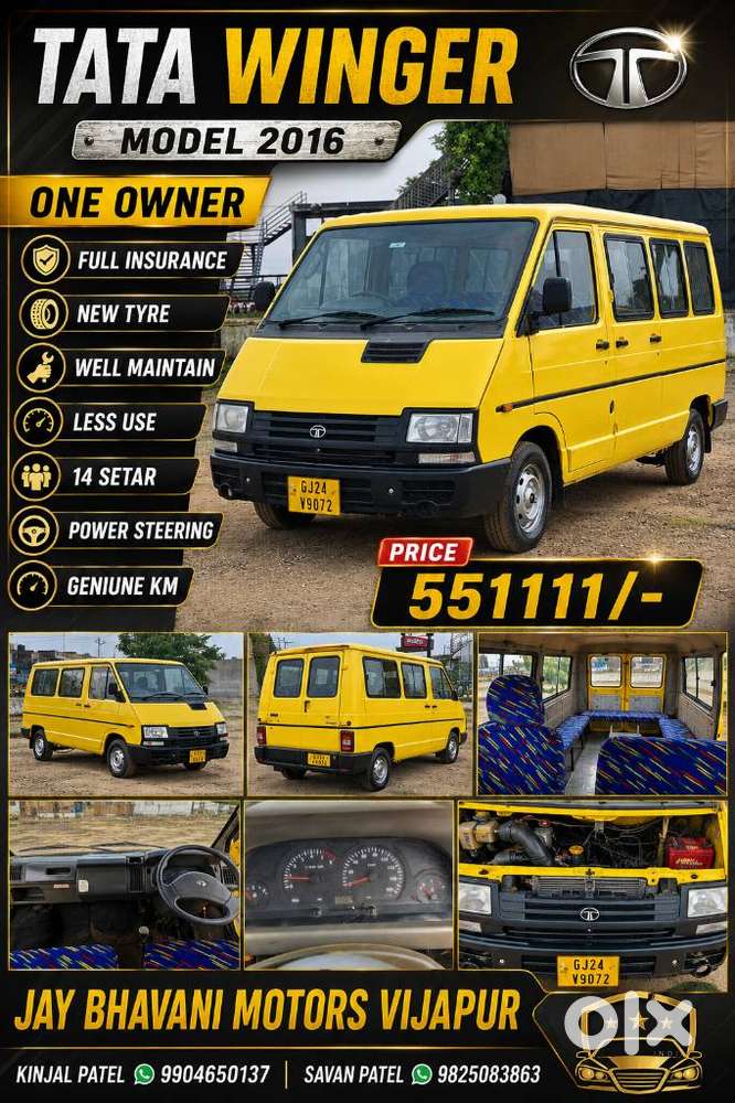 Tata Winger Deluxe - Hi Roof (non-ac), 2016, Diesel