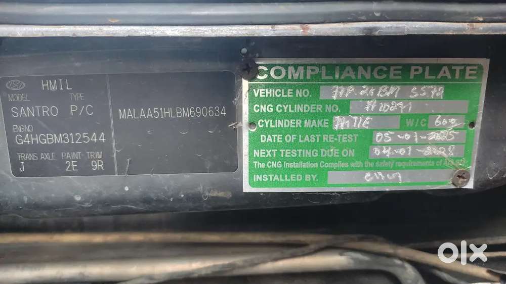 Hyundai Santro Xing 2011 Cng & Hybrids 80600 Km Driven