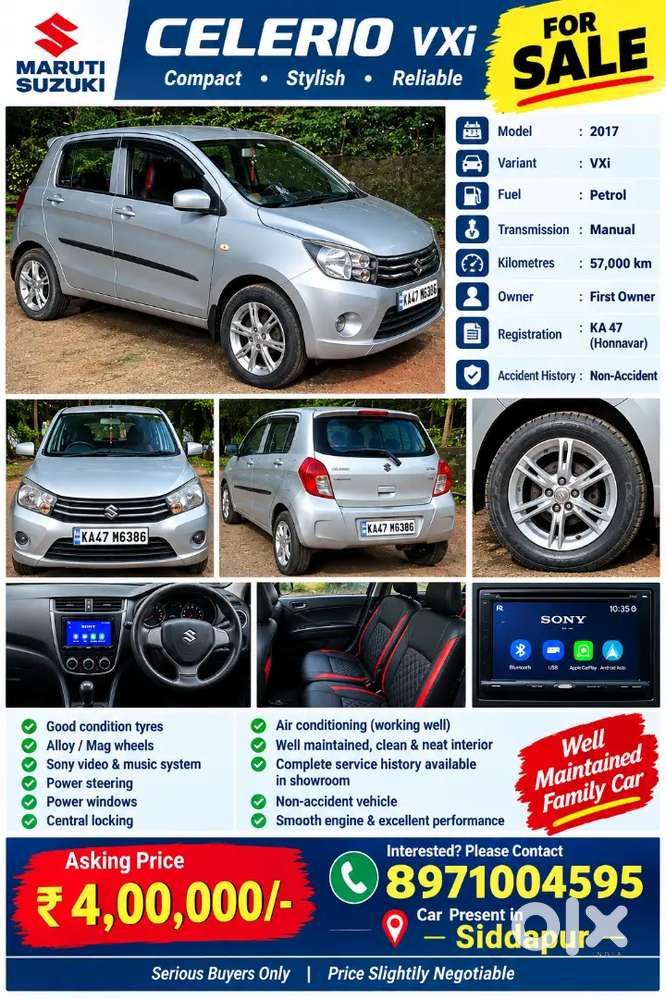 Maruti Suzuki Celerio 2017 Petrol Car