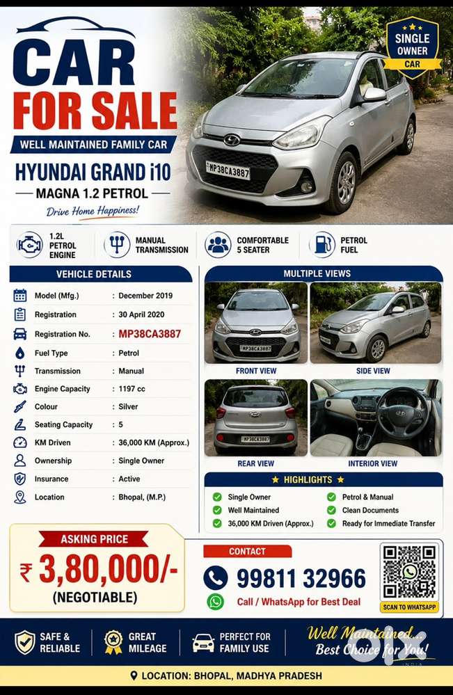 Hyundai Grand I10 Magna 2020 Petrol Manual