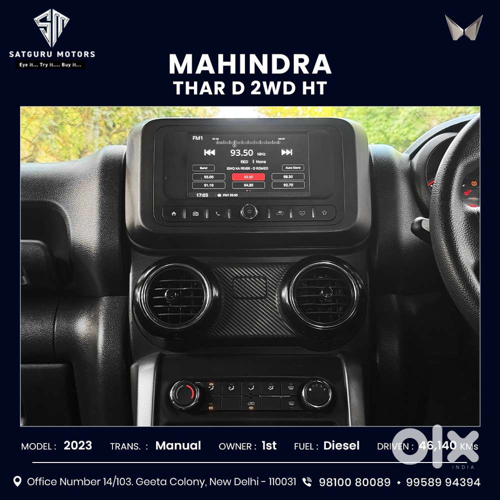 Mahindra Thar Lx Hard Top Diesel Mt Rwd, 2023, Diesel
