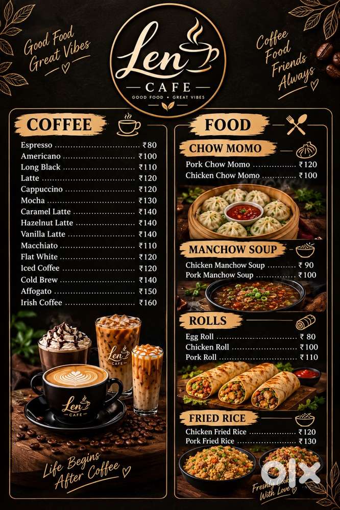 Chef and Barista for cafe & restaurant