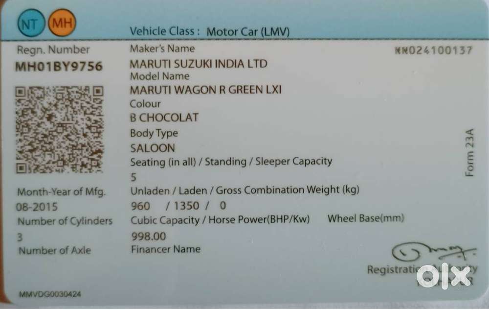 Wagno R Lxi Green Cng Sept 2015