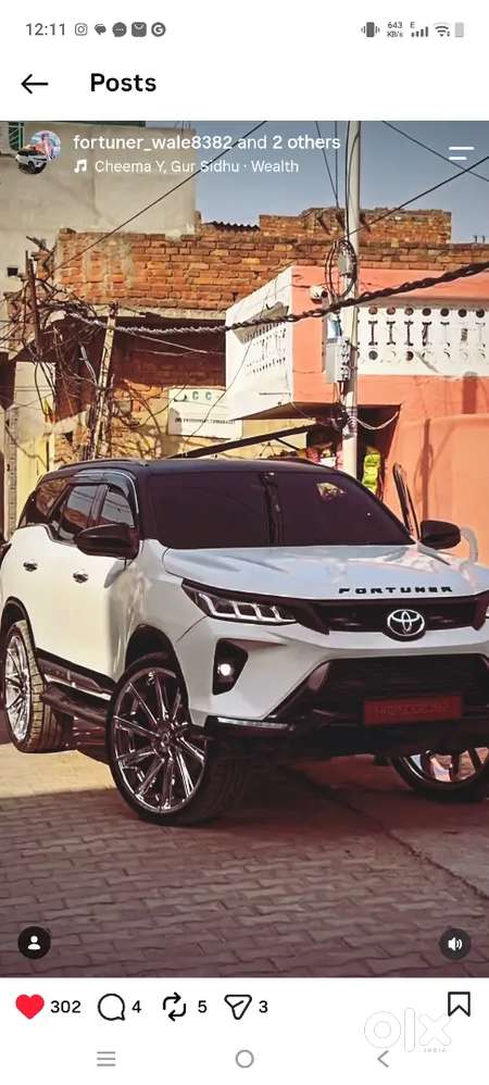 Modified Fortuner Loding 4 Lakh +