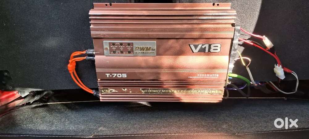 Woofer speaker n amplifier in running condition