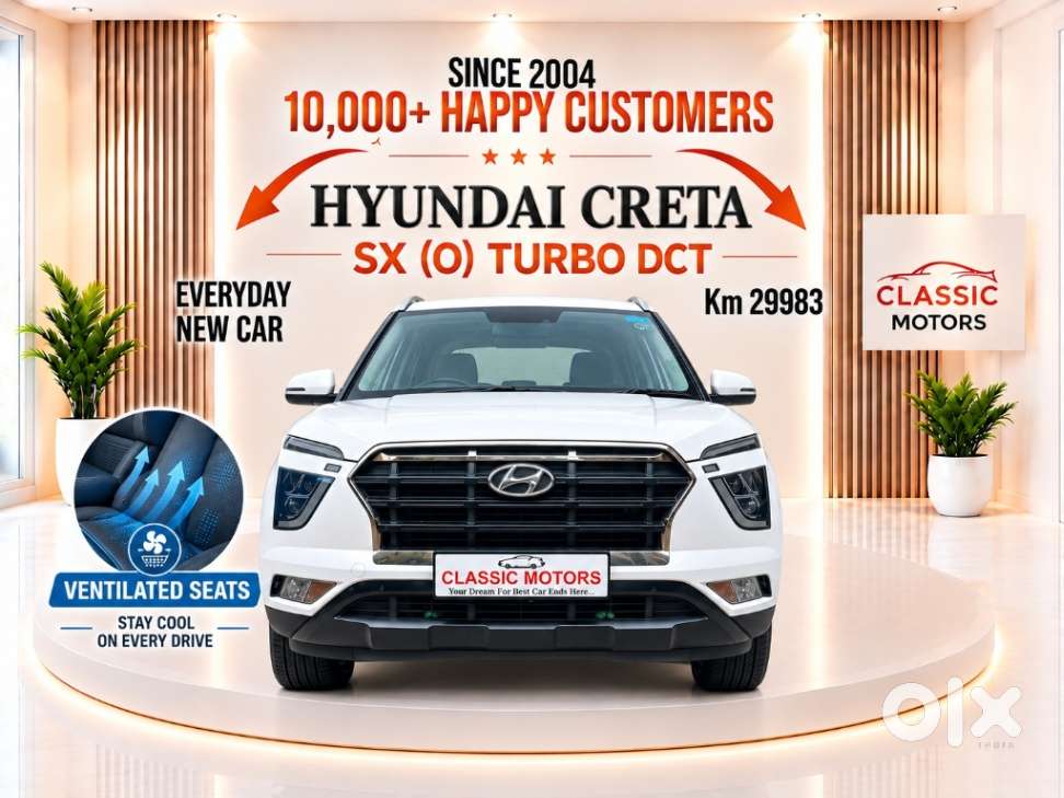 Hyundai Creta 1.4 Sx (o) Turbo Petrol Dct, 2022, Petrol