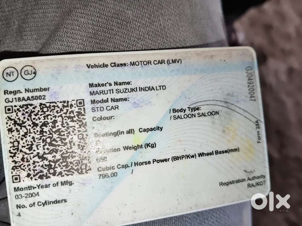 Maruti Suzuki 800 2004 Cng & Hybrids 2004 Km Driven