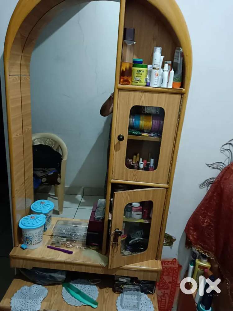 Dressing table and wooden temple