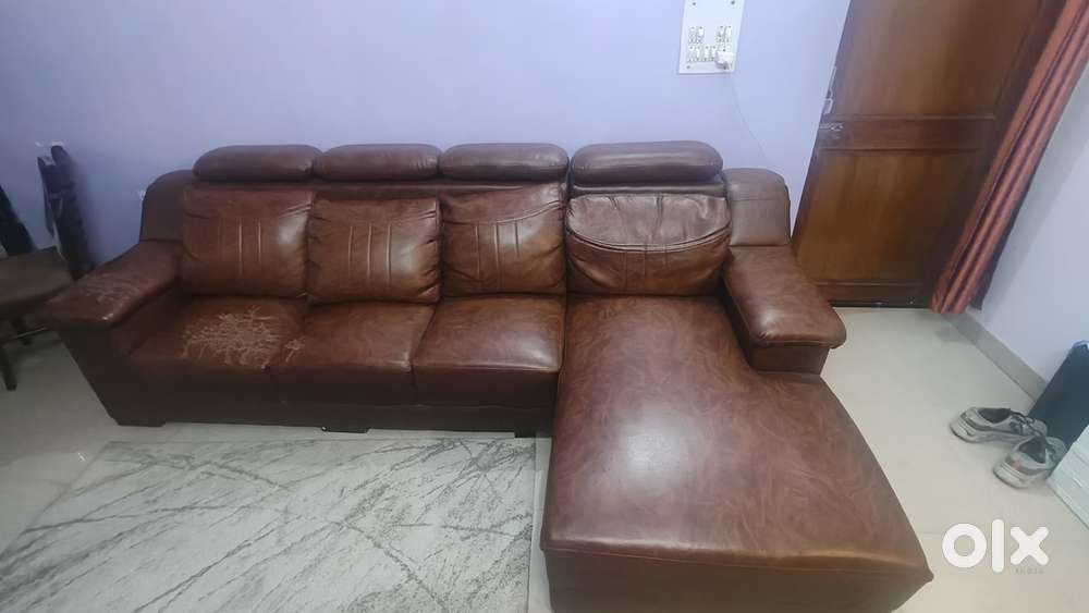 L-Shaped Leather Sofa for Sale