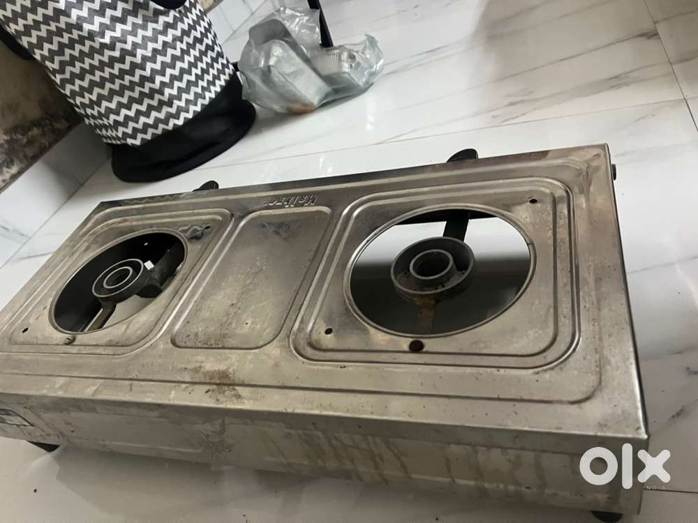 Surya Flame 2 Burner Stainless Steel Gas Stove.