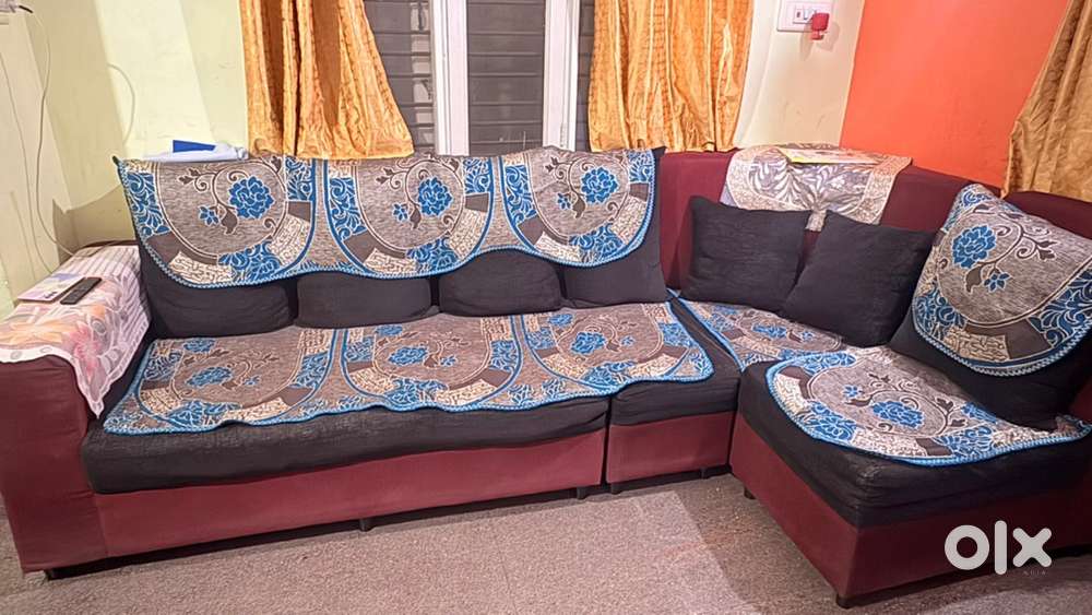 L shape sofa set